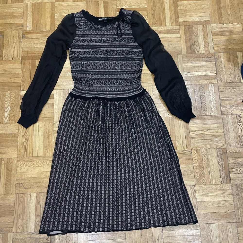 Balenciaga silk dress size small